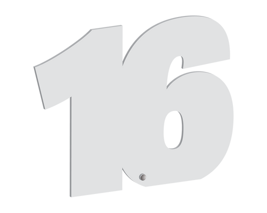 16 Freestanding Number Plaque