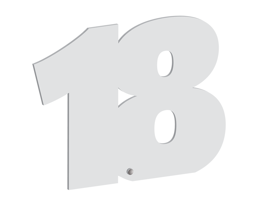 18 Freestanding Number Plaque