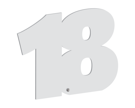 18 Freestanding Number Plaque