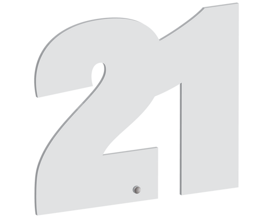 21 Freestanding Number Plaque