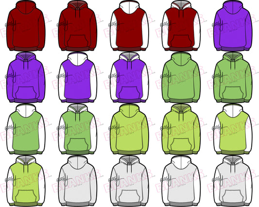 Hoodie Keyring Digital Design Pack – Blank Version