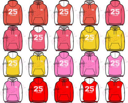 Hoodie Keyring Digital Design Bundle – Blank & Leavers Edition