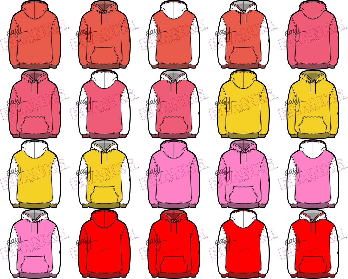 Hoodie Keyring Digital Design Bundle – Blank & Leavers Edition