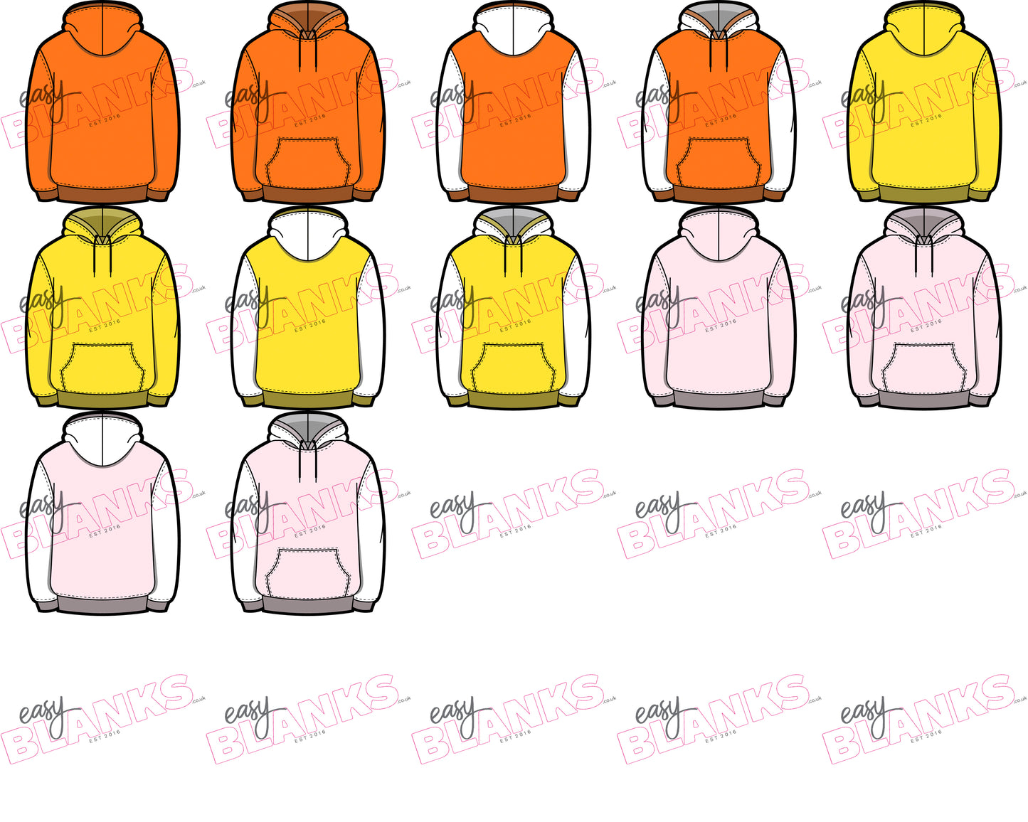 Hoodie Keyring Digital Design Bundle – Blank & Leavers Edition