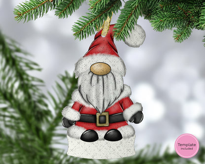 Santa Claus Hanging Decoration with Name Plaque