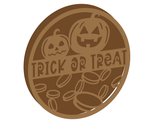 Trick Or Treat Halloween Plaque