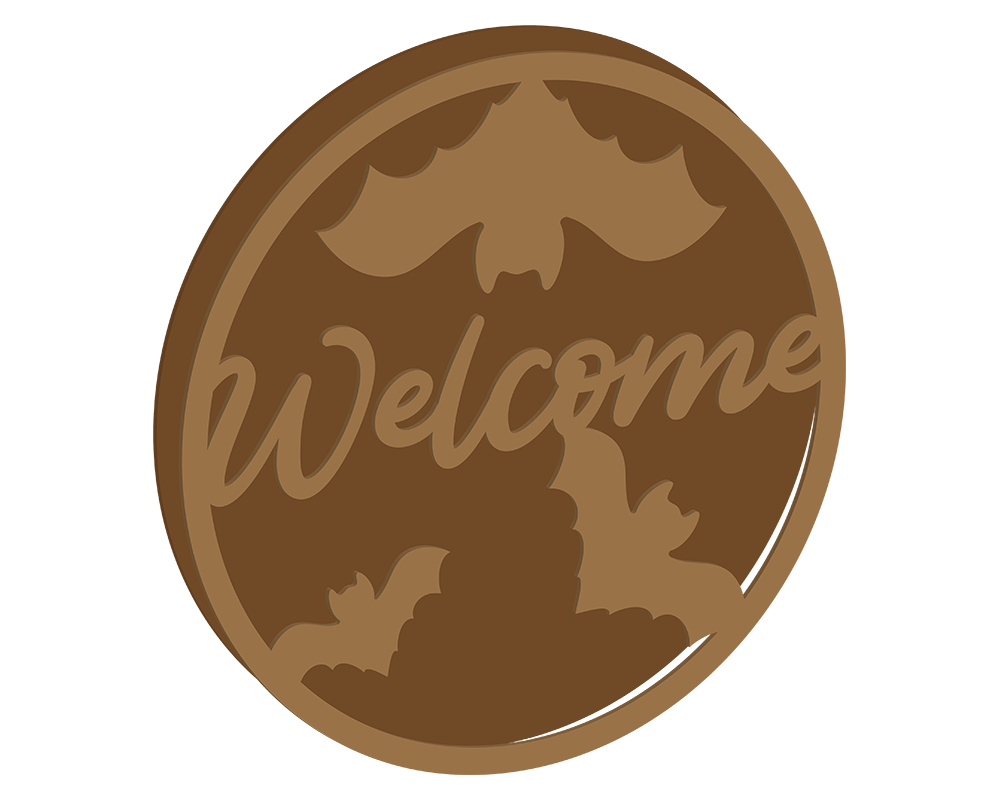 Welcome Halloween Plaque