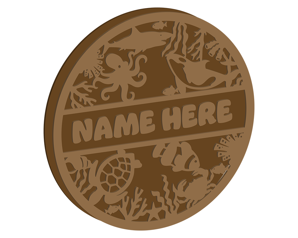 Sealife  Themed Name Plaque