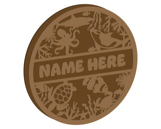 Sealife  Themed Name Plaque