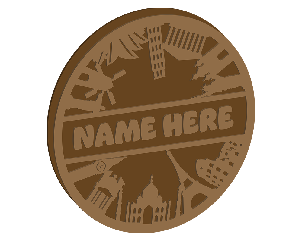 Landmarks Themed Name Plaque