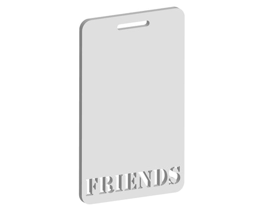 Friends Luggage Tag Design