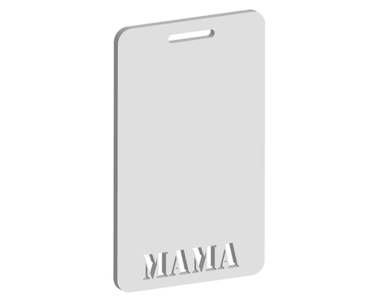 Mama Luggage Tag Design