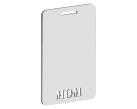 Mom Luggage Tag Design