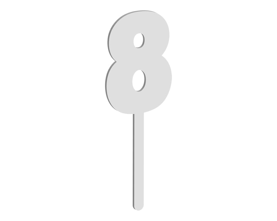 Number 8 Cake Topper