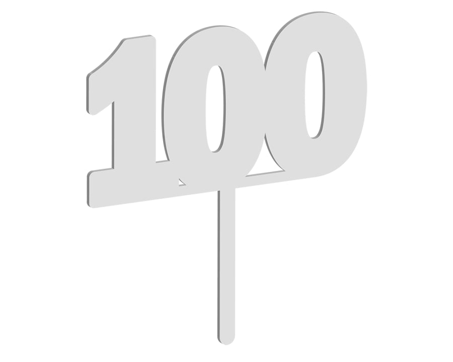 Number 100 Cake Topper