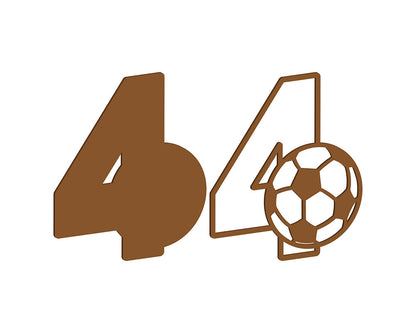 MDF Football Themed Numbers