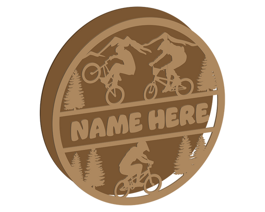 BMX Themed Name Plaque