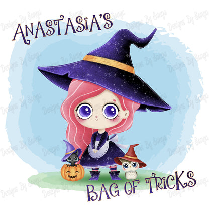 Purple Witch Halloween Design