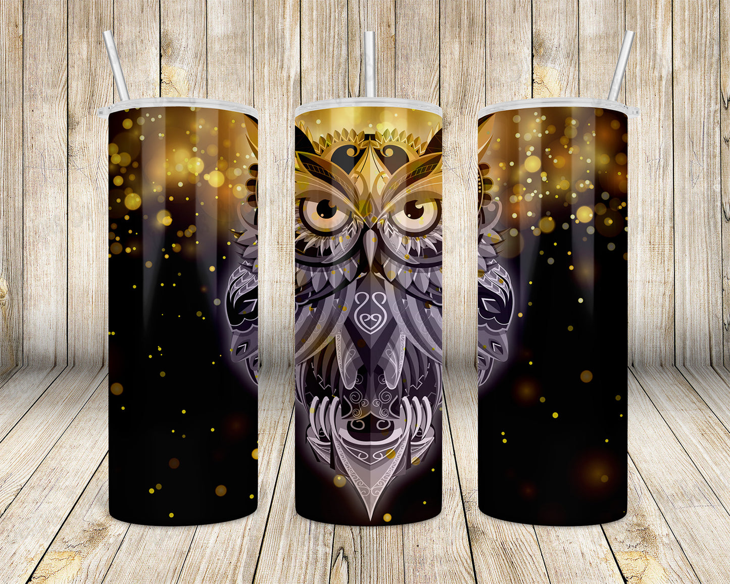 Boho Owl Tumbler Design