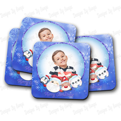 Christmas Photo Mug and Coaster Sets (8 Styles Inc)