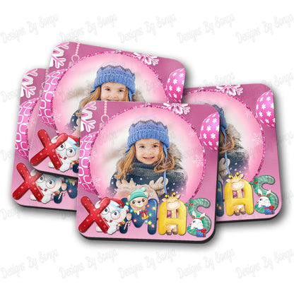 Christmas Photo Mug and Coaster Sets (8 Styles Inc)