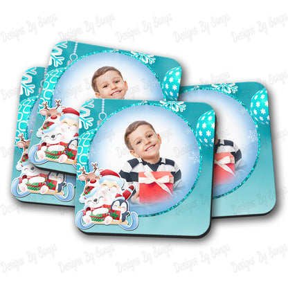 Christmas Photo Mug and Coaster Sets (8 Styles Inc)