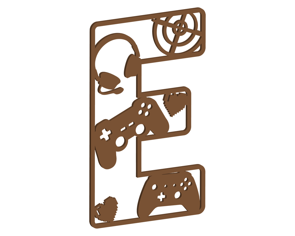 MDF Gamer  Themed Letters