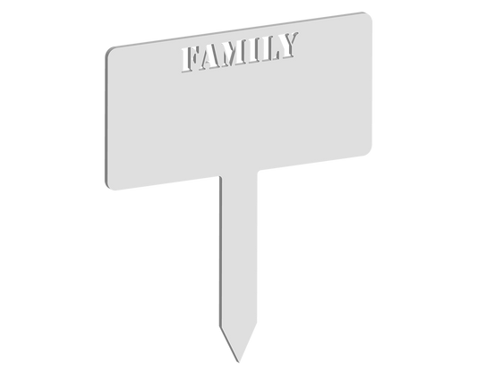 Rectangular Family Memorial Plaque