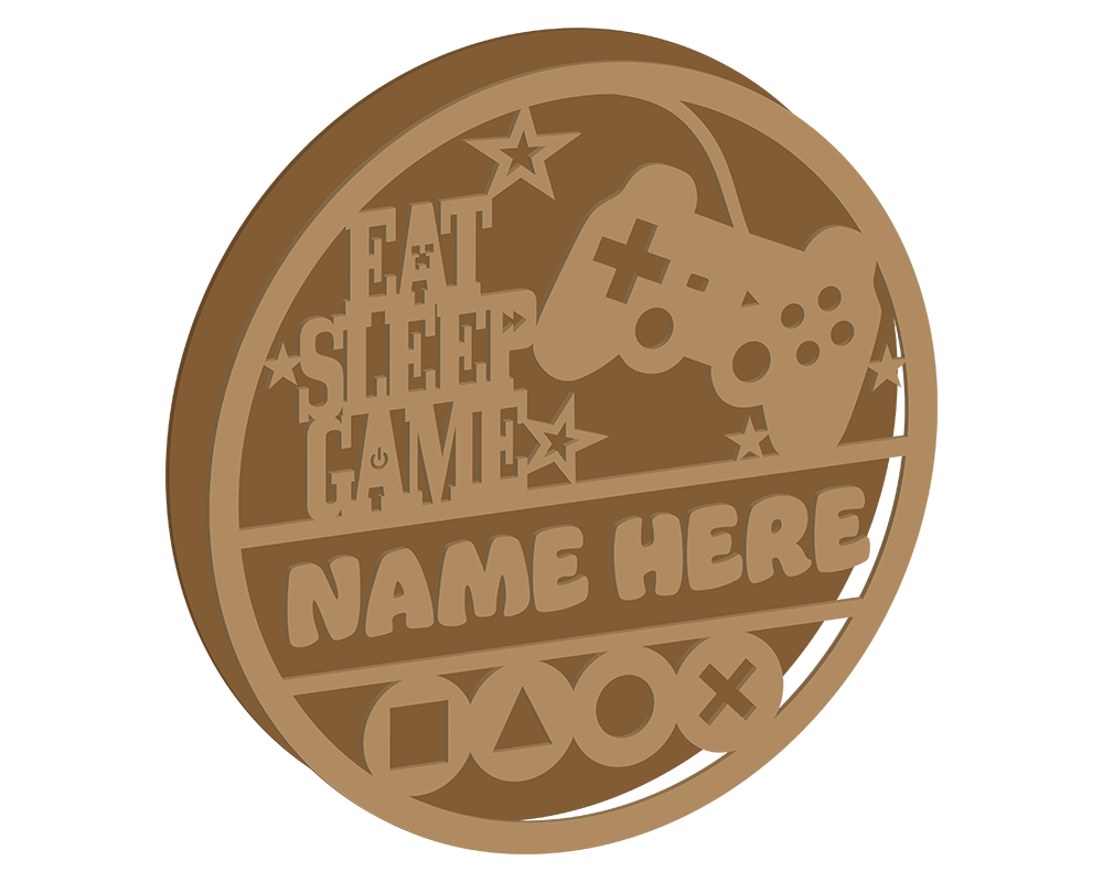 Gamer Themed Name Plaque