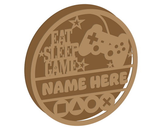 Gamer Themed Name Plaque