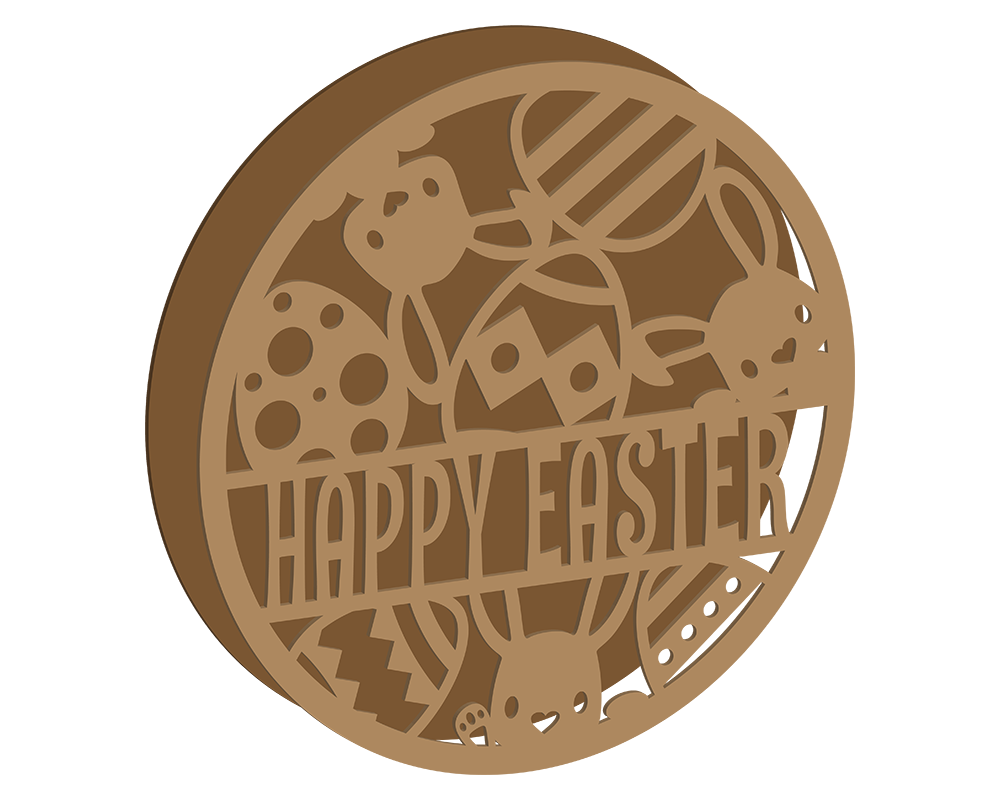 Happy Easter Themed Plaque