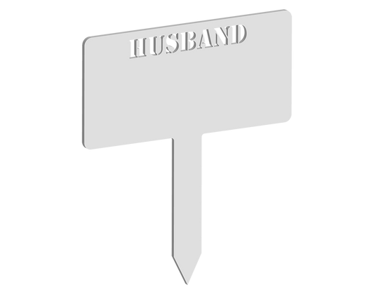 Rectangular Husband Memorial Plaque
