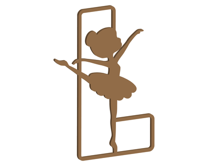 MDF Ballerina Themed Letters