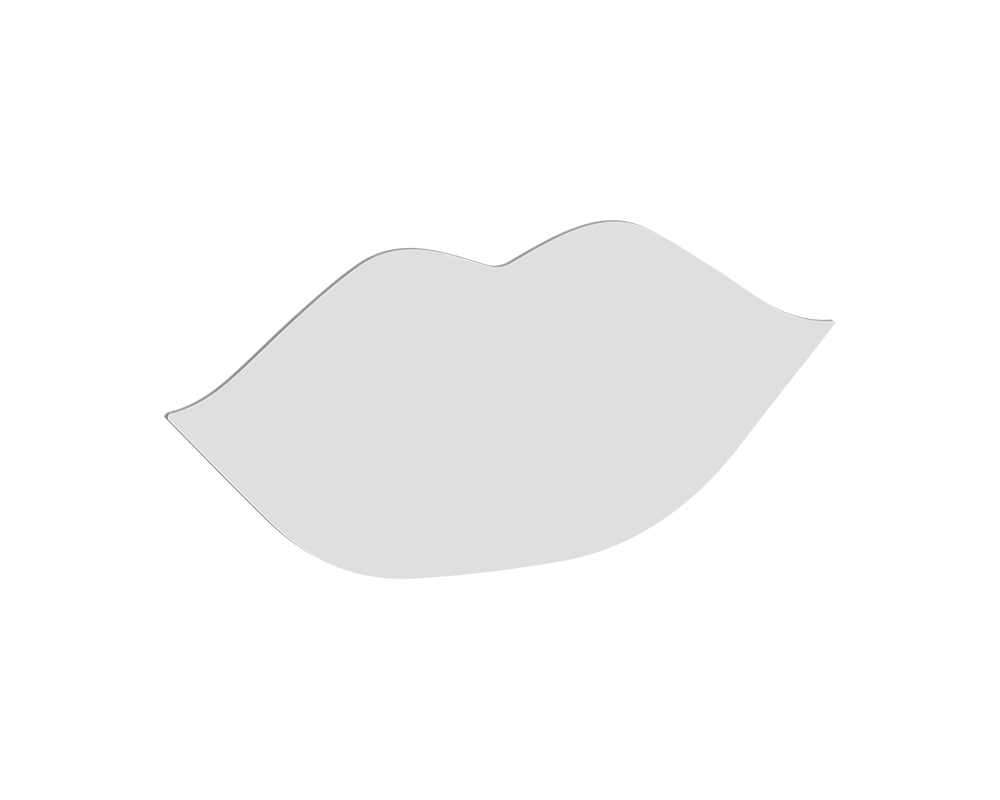 Large Lip Shaped Blank