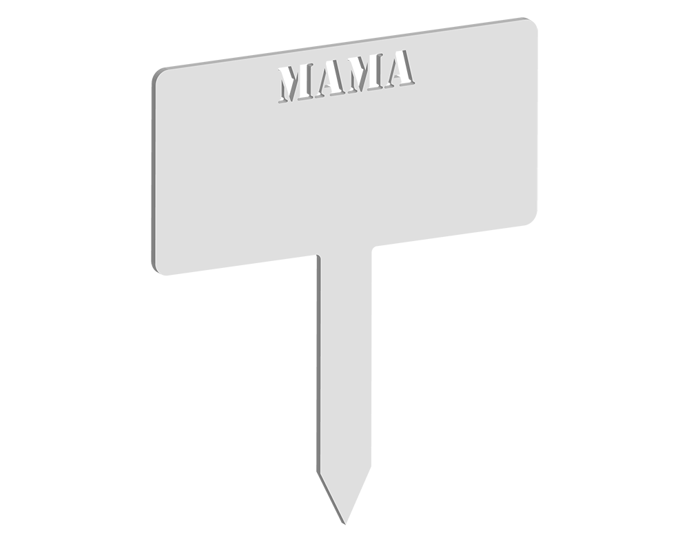 Rectangular Mama Memorial Plaque