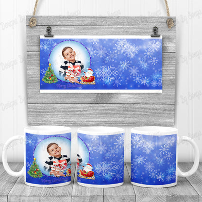 Christmas Photo Mug and Coaster Sets (8 Styles Inc)