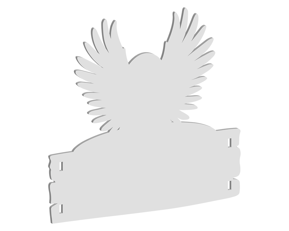 Winged Memorial Bench 3